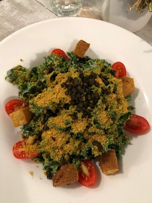 Caesar was excellent  at Candle Cafe in New York City