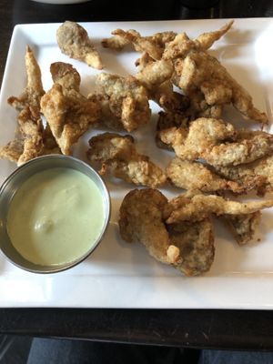 Fried oyster mushroom HH menu at Candle Cafe in New York City