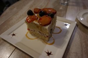 Tres leches cake at Candle Cafe in New York City