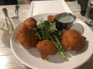 Crusted cauliflower appetizer  at Candle Cafe in New York City