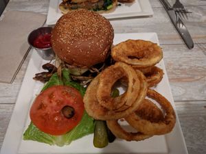 Seitan & Mushroom Burger at Candle Cafe in New York City