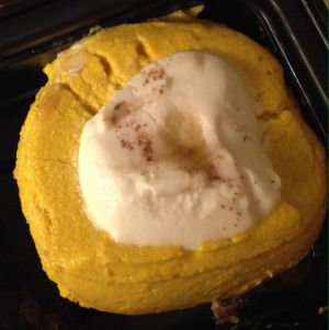 Pumpkin pie cheesecake! YUM! at Candle Cafe in New York City