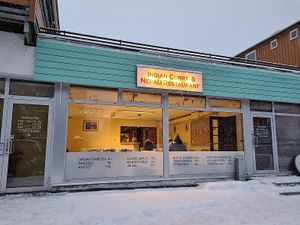 From outside at Indian Curry & Nepali Restaurant in Trondheim