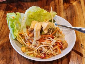 Papaya salad at Thai Fusion in Kirribilli