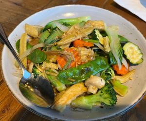Pad Keing (Ginger/Mushroom)  at Thai Fusion in Kirribilli