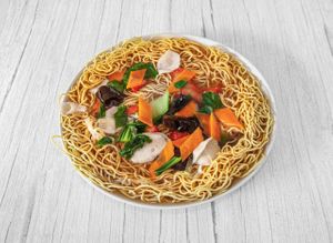 Sheng mian. So crisply  at Guilin Vegetarian 桂林素 in East Singapore