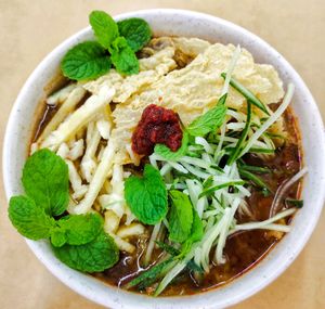 Penang asam laksa at Guilin Vegetarian 桂林素 in East Singapore
