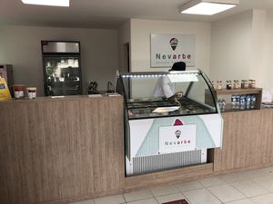Ice cream parlor interior  at Nevarte in Bogota