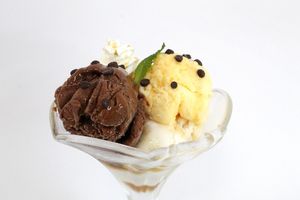 ice cream cup at Nevarte in Bogota