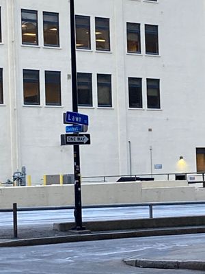 on corner, parking  at Seasons' Noodles in Rochester