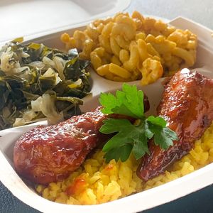 Gluten Free BBQ Plate at Pure Soul in Durham