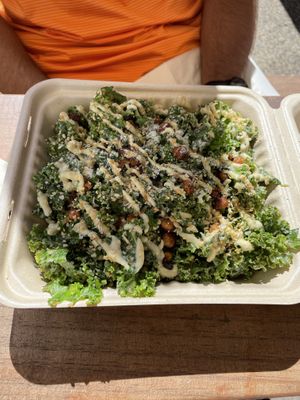 Kale salad  at Pure Soul in Durham