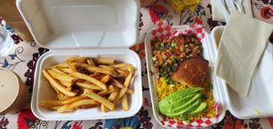 Soul Bowl and Idaho Fries at Pure Soul in Durham