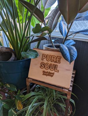 Inside the restaurant at Pure Soul in Durham