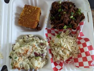 GF BBQ Plate at Pure Soul in Durham