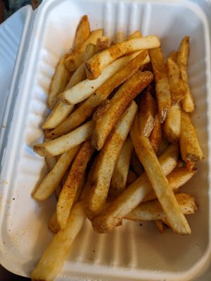 Plain fries at Pure Soul in Durham