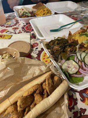 Po’boy plate  at Pure Soul in Durham