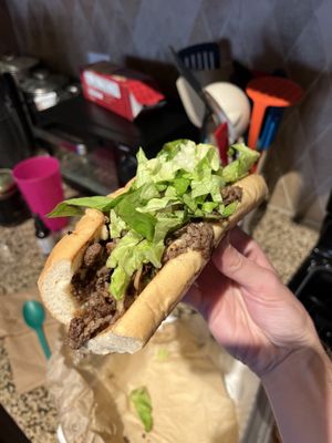 Impossibly Philly Cheesesteak  at Pure Soul in Durham