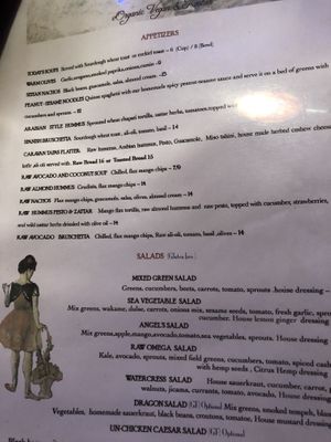 Menu   at Caravan of Dreams in New York City