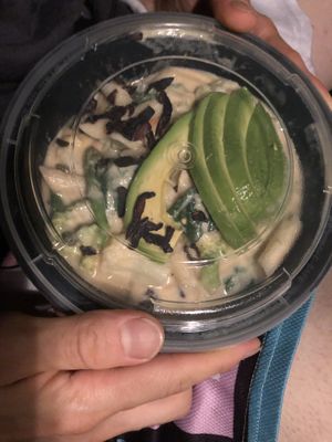 Cashew lemon pasta 🍝 cooked   at Caravan of Dreams in New York City