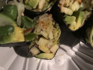 Raw nori rolls   at Caravan of Dreams in New York City