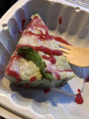 Raw key lime pie   at Caravan of Dreams in New York City