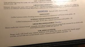 Menu   at Caravan of Dreams in New York City