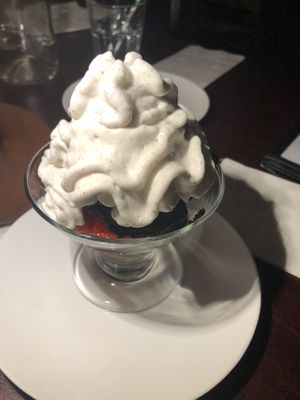 Sundae fudge coconut ice cream    at Caravan of Dreams in New York City