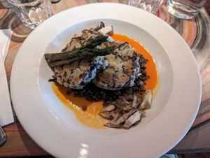 Wild mushroom croquettes at Caravan of Dreams in New York City