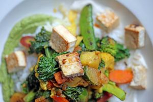 Santa Maria Stir Fry at Caravan of Dreams in New York City