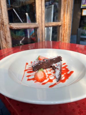 Raw Fudge Dessert at Caravan of Dreams in New York City