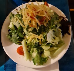Side Salad at Caravan of Dreams in New York City