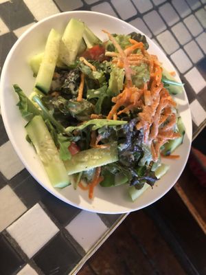 Side salad   at Caravan of Dreams in New York City