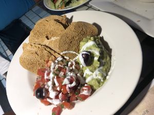 Raw nachos  at Caravan of Dreams in New York City
