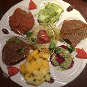 Entree sampler at Caravan of Dreams in New York City