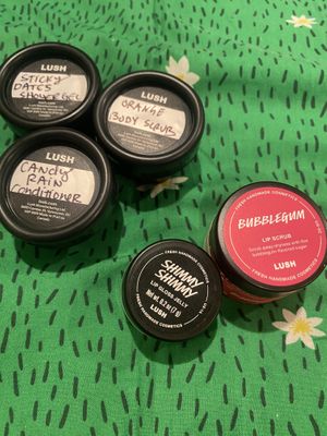 Mini Haul - Wanted to Shout Out THIS Location - Post-Run came for lip balm and they gifted me some vegan samples! They all smell delicious!! ✨💕  at LUSH in San Mateo