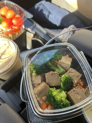 Rice with kimchi and tofu    at Arrowroot Farmacy and Cafe in Bryn Mawr