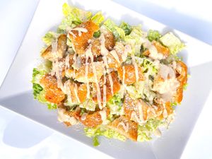Chik'n Caesar Salad at Rootz Soul Cafe in North Lauderdale