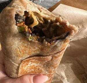 Vegan burritoos  at Chulita in Venice