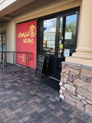 Front door at Ramen Zero in Las Vegas