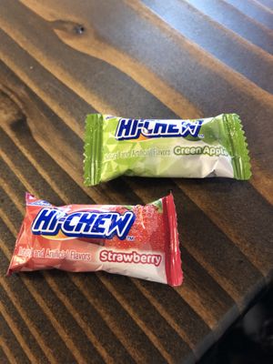 Little candies with the check👍🏼 at Ramen Zero in Las Vegas