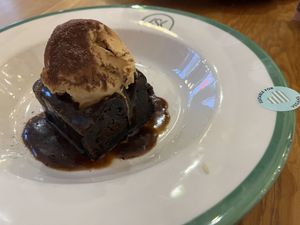 Sticky toffee coffee pudding  #Veganuary at ASK Italian in South West London