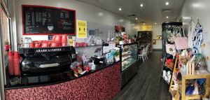 Inside at Red Cardinal Cafe in Underwood