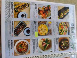 Menu at GoFresh in Phuket