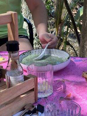 Spinach soup  #Veganuary at GoFresh in Phuket