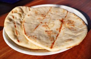 Warm Naan Bread at Sweetwater Rooftop Bar in East Fremantle