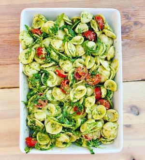 Wildcard Salad - Rucola Almond Pesto with Cherry Tomatoes at Stella in Berlin