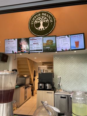 Menu  at Copper Branch in Annecy