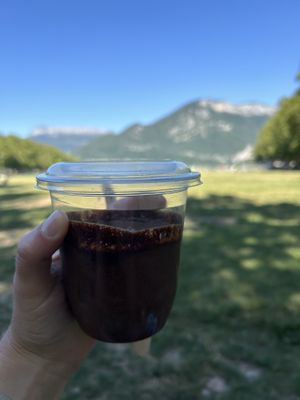 Chocolate moussee  at Copper Branch in Annecy