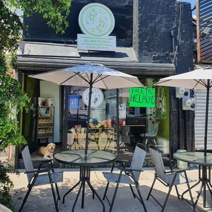 Front at Almendra Vegan Market in La Paz